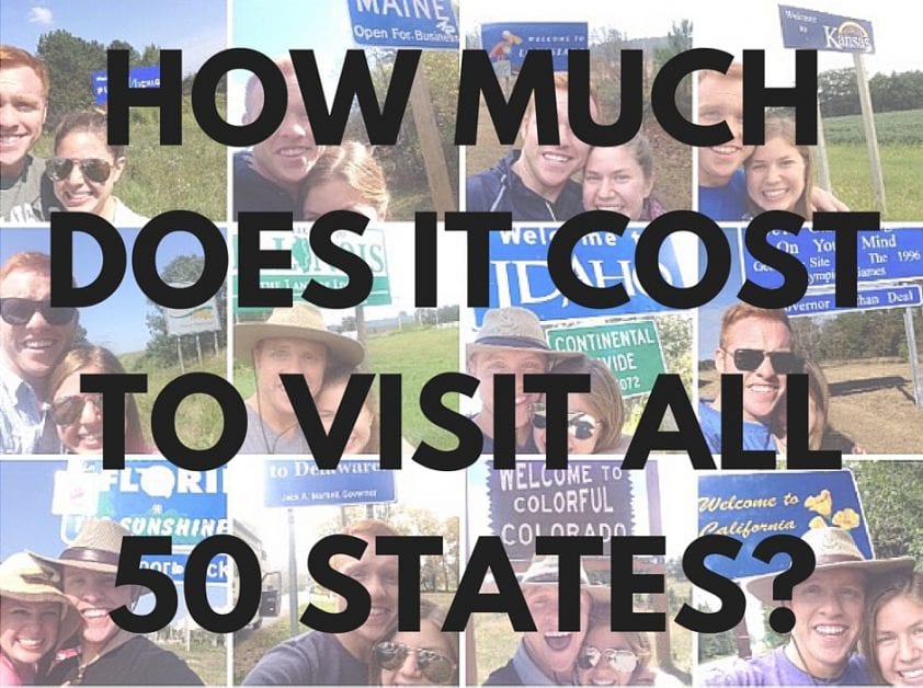 how much does it cost to visit all 50 states