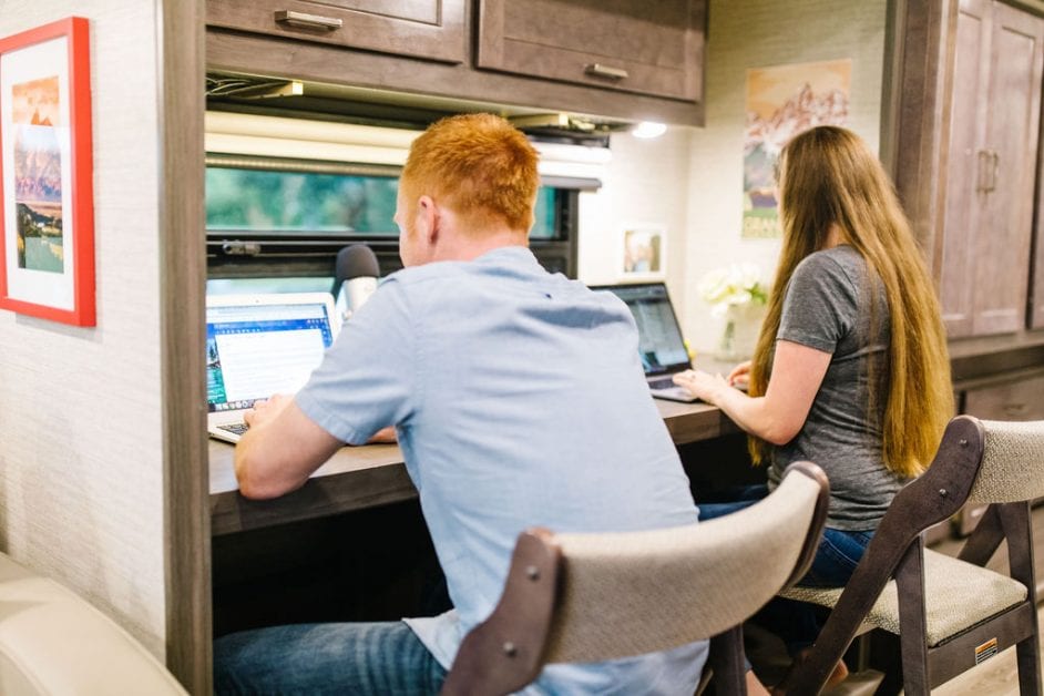 14 Creative RV Office and Workspace Ideas